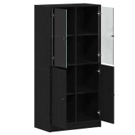 Висок шкаф Черния дъб 68 x 37 x 142 см