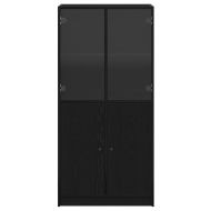 Висок шкаф Черния дъб 68 x 37 x 142 см
