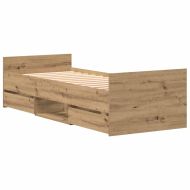 Рамка за легло с таблото Дъб 193 x 78 x 50 см Инженерно дърво