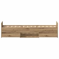Рамка за легло с чекмедже Дъб 193 x 78 x 50 см Инженерно дърво