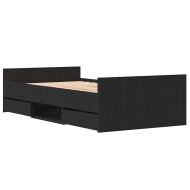 Рамка за легло Черния дъб 193 x 93 x 50 см Инженерно дърво