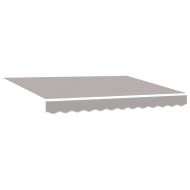 Прибираща се тента Светлосиво 300 x 250 cm Тъкан и алуминий