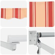 Сенник Жълт и оранжев 350 x 250 x 165 см Полиестер