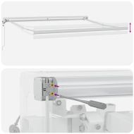 Сенник Многоцветен 350 x 250 x 165 см Полиестер и алуминий