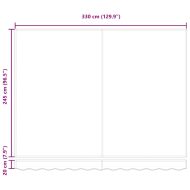Електрически разтегателен навес Многоцветен 350 x 250 cm