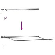 Сгъваем навес Многоцветен 400 ×300 cm текстил