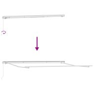 Сгъваем навес Червено 400 × 300 cm Полиестер и алуминий