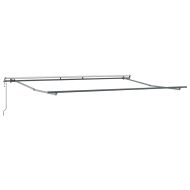 Сгъваем навес Бяло 400 × 350 cm Тъкан и алуминий