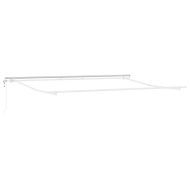 Електрически разтегателен навес Оранжево и кафяво 450 × 300 cm