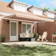 Ръчен сгъваем навес Многоцветен 450 × 300 cm