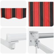 Сенник Оранжево и кафяво 500 x 300 x 165 см Полиестер и метал