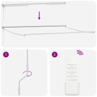 Сгъваем навес Многоцветен 500 × 300 cm Полиестер и алуминий