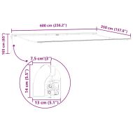Електрически разтегателен навес Оранжево и кафяво 600 × 350 cm