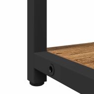 Комплект мебели за баня с рафт 2 pcs Кафяво Инженерно дърво