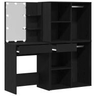 Комплект LED тоалетно огледало Черния дъб 140 x 40 x 140 см