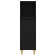 Комплект мебели за баня Монтиране на стена 3 pcs Черния дъб