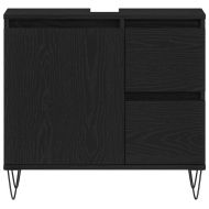 Комплект мебели за баня 3 pcs Черния дъб 30 x 30 x 190 см