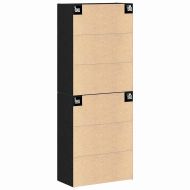 Стенно шкафче 2 pcs Черния дъб 69,5 x 34 x 90 см