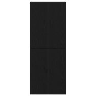 Стенно шкафче 2 pcs Черния дъб 69,5 x 34 x 90 см