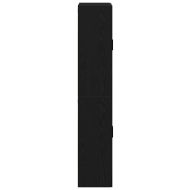 Стенно шкафче 2 pcs Черния дъб 69,5 x 34 x 90 см