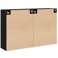 Стенно монтиран шкаф 2 pcs Старо дърво 69,5 x 34 x 90 см