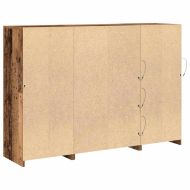 LED конзолна маса Старо дърво 142,5 x 37 x 100 см