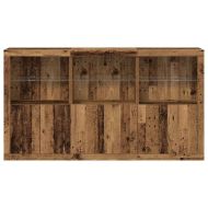 LED конзолна маса Старо дърво 181,5 x 37 x 100 см