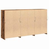 LED конзолна маса Старо дърво 181,5 x 37 x 100 см
