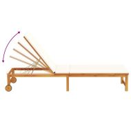 Шезлонг 2 pcs Кафяво 202 x 53 x 89 см Солидно акациево дърво