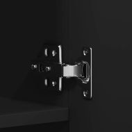 Шкаф за обувки с рафт Черно 80 x 35.5 x 180 см Инженерно дърво