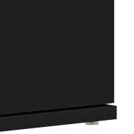 Шкаф за обувки с рафт Черно 80 x 39 x 178 см Инженерно дърво