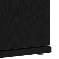 Шкаф за обувки Черния дъб 80 x 39 x 178 см Инженерно дърво
