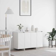 Служебен шкаф Бяло 120 x 41 x 75 см Инженерно дърво