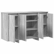 Служебен шкаф Сив сонома 120 x 41 x 75 см Инженерно дърво