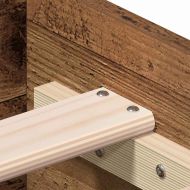 Рамка за легло Старо дърво 140 x 190 cm Инженерно дърво