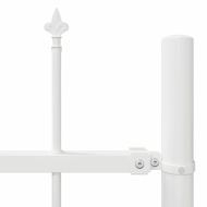 Градска ограда 6 pcs Бяло 10,2 x 1,2 м