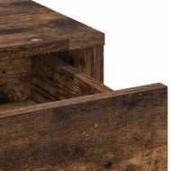 Тоалетка с рафт 2 pcs Кафяво 50 x 41 x 135 см Инженерно дърво