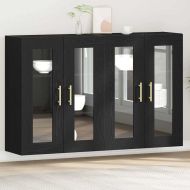 Стенни шкафове 2 pcs Черния дъб 69,5 x 34 x 90 см