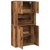 Висок шкаф Старо дърво 80 x 33 x 150 см Инженерно дърво