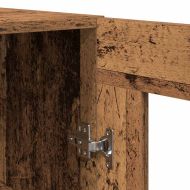 Висок шкаф 2 pcs Старо дърво Инженерно дърво