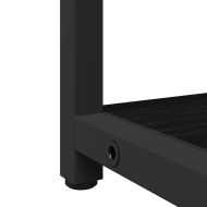 Комплект мебели за баня с рафт 3 pcs Черно Инженерно дърво