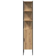Комплект мебели за баня с рафт 3 pcs Дъб Инженерно дърво