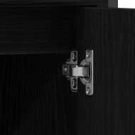 Комплект мебели за баня с рафт 3 pcs Черния дъб Инженерно дърво