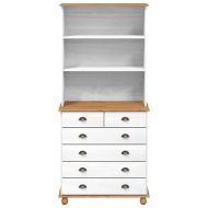 хранилка ASKIM Бяло 91 x 40 x 200,5 см Солидно борово дърво