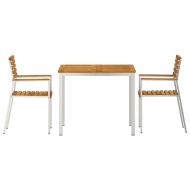 Комплект за хранене в градината 3 pcs Солидно акациево дърво