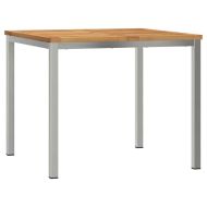 Комплект за хранене в градината 5 pcs Солидно акациево дърво