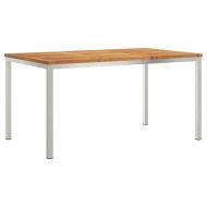 Комплект за хранене в градината 7 pcs Солидно акациево дърво