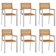 Комплект за хранене в градината 7 pcs Солидно акациево дърво