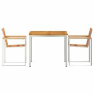 Комплект за хранене в градината 3 pcs Солидно акациево дърво