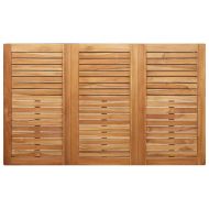 Комплект за хранене в градината 5 pcs Солидно тиково дърво